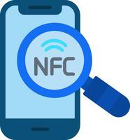 Nfc Flat Icon vector