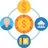 Payment Gateway Flat Icon vector