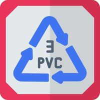 Polyvinyl Chloride Flat Icon vector