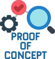 Proof Of Concept Flat Icon vector