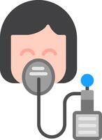 Oxygen Mask Flat Icon vector