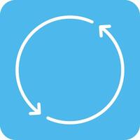 Refresh Flat Icon vector