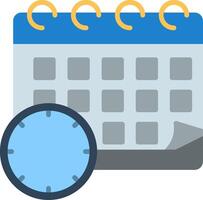 Start Date Flat Icon vector