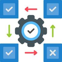 Unit Testing Flat Icon vector