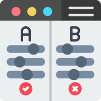 Ab Testing Flat Icon vector