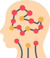Artificial Intelligence Flat Icon vector