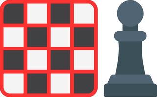Chess Board Flat Icon vector