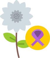 Chamomile Flat Icon vector