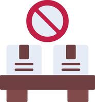 Out Of Stock Flat Icon vector