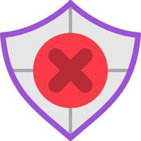 Unsafe Flat Icon vector