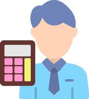 Accountant Flat Icon vector