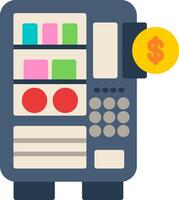 Vending Machine Flat Icon vector