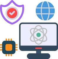 Computer Flat Icon vector