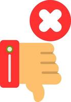 Dislike Flat Icon vector