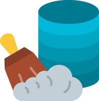 Data Cleansing Flat Icon vector