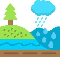 Infiltration Flat Icon vector