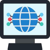 Globe Flat Icon vector