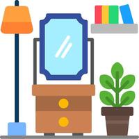 Mirror Flat Icon vector