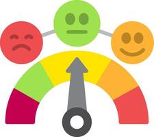 Sentiment Flat Icon vector