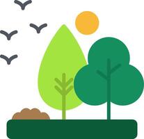 Trees Flat Icon vector