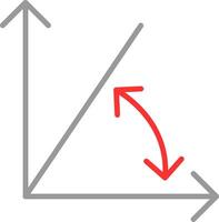 Angle Flat Icon vector