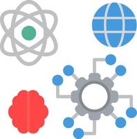 Automated Flat Icon vector