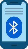 Bluetooth Flat Icon vector