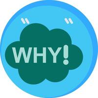 Why Flat Icon vector