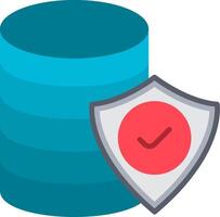 Data Security Flat Icon vector