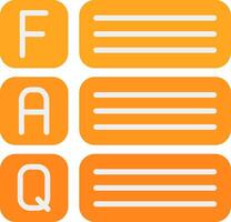 Faq Flat Icon vector