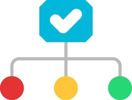 Hierarchy Flat Icon vector