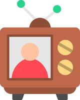 Broadcast Flat Icon vector