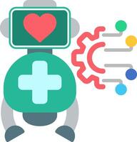 Robot Flat Icon vector