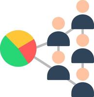 Segmentation Flat Icon vector