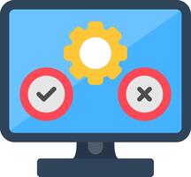 Software Testing Flat Icon vector