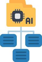 Data Classification Flat Icon vector