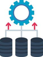 Data Integration Flat Icon vector