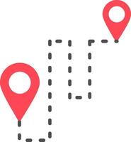 Destination Flat Icon vector