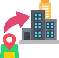 Land Flat Icon vector