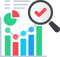 Statistical Flat Icon vector