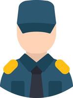 Security Man Flat Icon vector