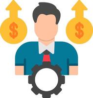 Professional Development Flat Icon vector