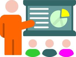 Training Flat Icon vector