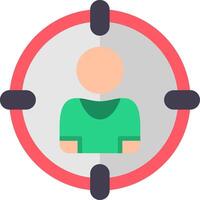 Target Flat Icon vector