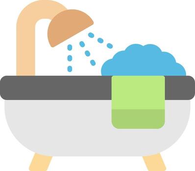 Bath Flat Icon vector