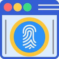 Biometrics Flat Icon vector