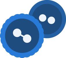 Button Flat Icon vector