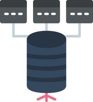 Data Model Flat Icon vector
