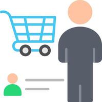 Consumer Behaviour Flat Icon vector