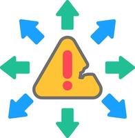 Exposure Flat Icon vector